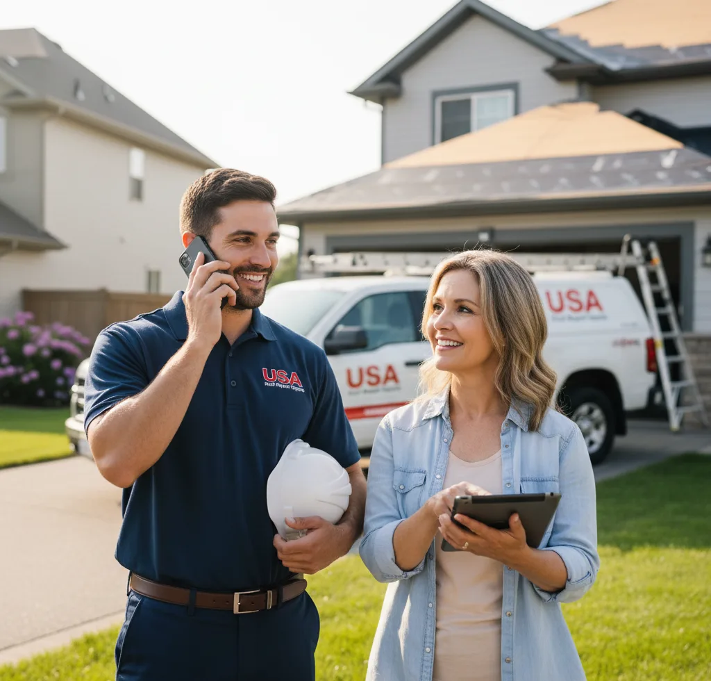 USA Roof Repair Experts customer support in Hico